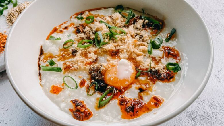 gachas de arroz chinas, congee