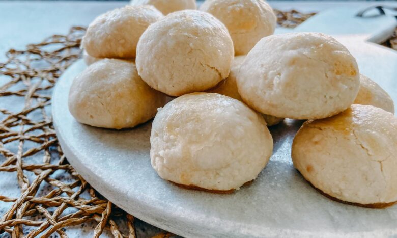 Imagen de galletas redondas de cacahuete
